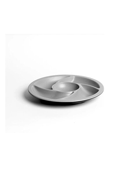 cc bin shihon Round 5-section appetizer and nut dish, 24 cm, healthy and break-resistant melamine