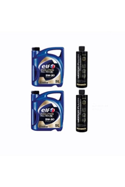 ELF Pachet: 2x Evolution Fulltech FE 5W-30 5L + 2 Mannol Motor Flush 450ml