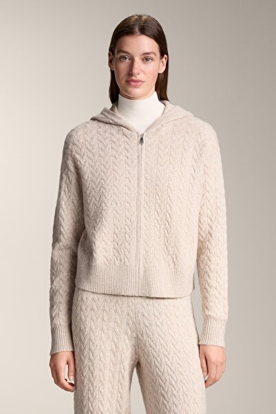 Oysho Kapüşonlu örgülü ceket
