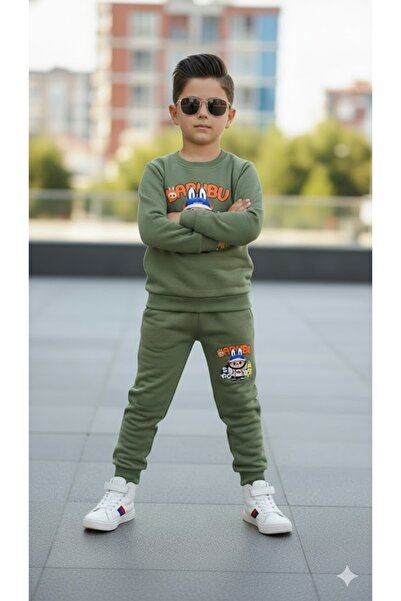 KOKOŞ BEBEK Boy's Printed Tracksuit Set - 5/8 Years Old - 31567