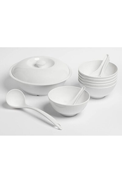 cc bin shihon 15-piece soup set for 6 people, made of high-quality pure melamine.