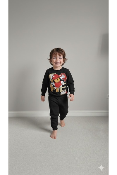 KOKOŞ BEBEK Lego Boy's Set Fleece-Lined - Ages 2/8 - 31566