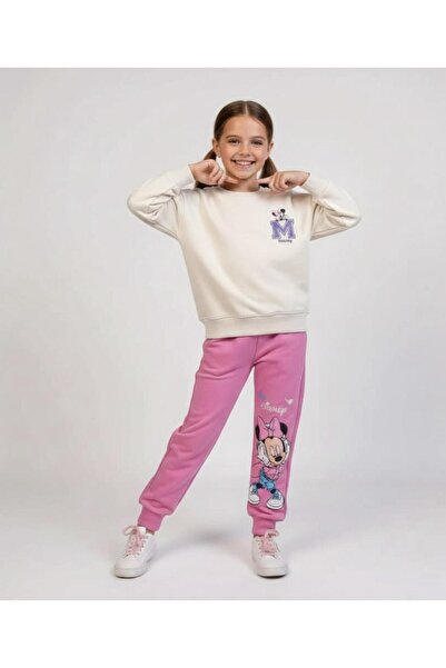 KOKOŞ BEBEK Girl's Printed Comfortable Tracksuit Set - 4/10 Years Old - 31570