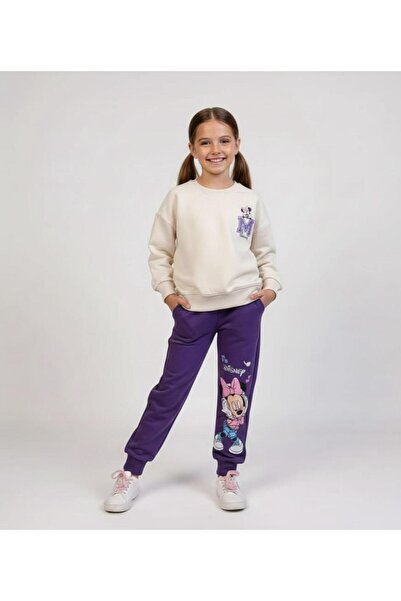 KOKOŞ BEBEK Girl's Printed Comfortable Tracksuit Set - 4/10 Years Old - 31570