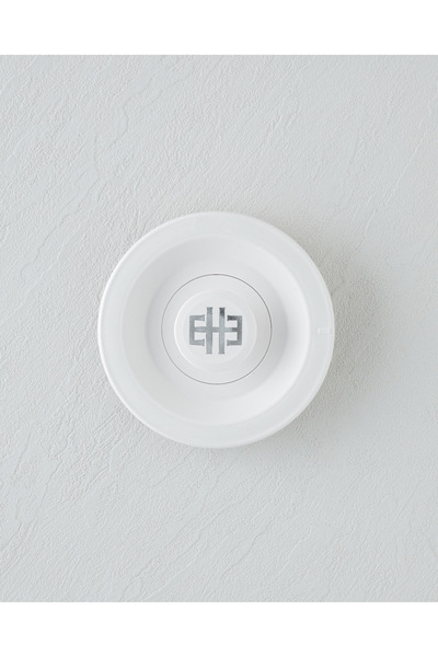 English Home CMK DEMLİK KAPAĞI BEYAZ LOGOLU Krom