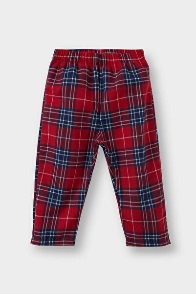 DeFacto Baby Boy Pajamas Woven Checkered Long Sleeve Flannel Top Long Bottom G4983A525Wn