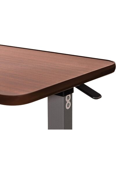 Vaunn Medical Adjustable Overbed Bedside Table With Wheels (Hospital and Home Medical Use)