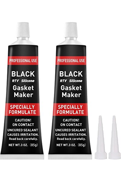 KASTWAVE RTV Silicone Gasket Maker, High Temp Oil-Resistant Sealant for Engines (Black, 170g)