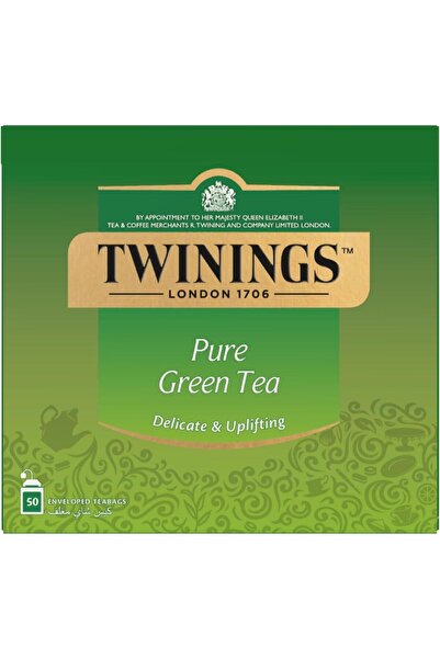Twinings شاي أخضر نقي ٥٠ كيس، ١٠٠ غرام - عبوة من قطعة واحدة