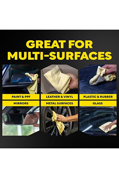 genernic Meguiar's X2020 Supreme Shine Microfiber Towels, Pack of 3, Yellow