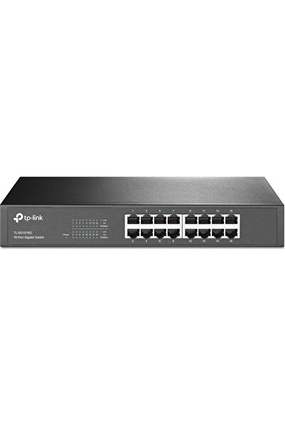 TP-LINK 16-Port Gigabit Ethernet Switch, Rack-Mount/Desktop, Steel Case (TL-SG1016D)