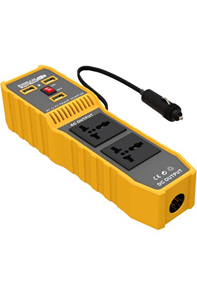 EACAM محول طاقة للسيارة بقوة 400 واط، محول موجة جيبية معدلة عالي التردد من تي...