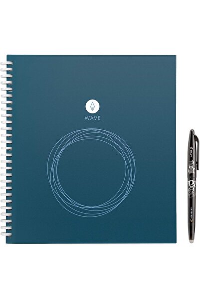 Rocketbook دفتر ملاحظات ويف سمارت - شبكة نقاط قابلة لإعادة الاستخدام، يتضمن ق...