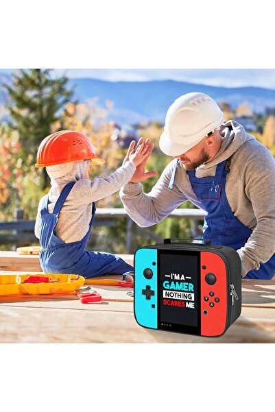 AZONEE Game Lunch Box, Insulated Video Game Lunch Bag for Boys & Girls