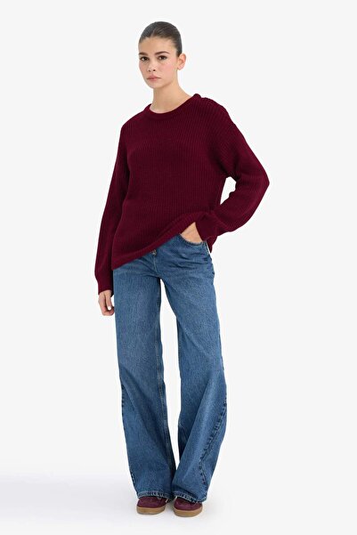 DeFacto Regular Fit Crew Neck Sweater H6905Az25Wn