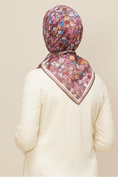 Alvina Flower Patterned Scarf 8603