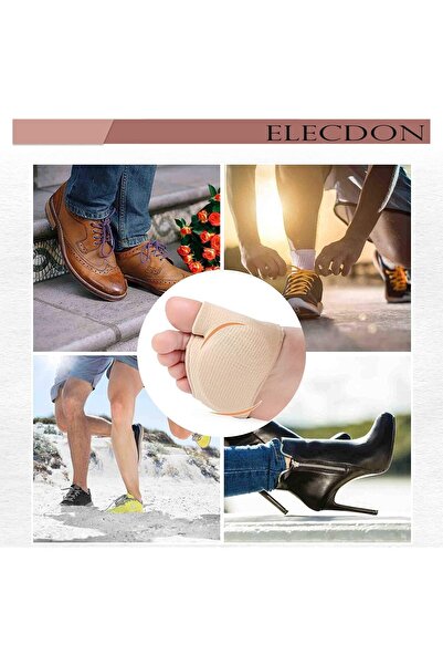 ELECDON وسادات مشط القدم، وسادات كرة القدم، وسادات الأكمام الهلامية، زوجان (أ...