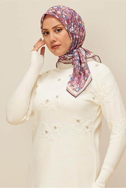 Alvina Flower Patterned Scarf 8603