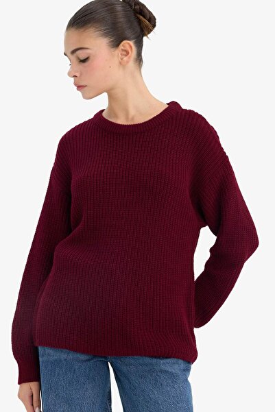 DeFacto Regular Fit Crew Neck Sweater H6905Az25Wn