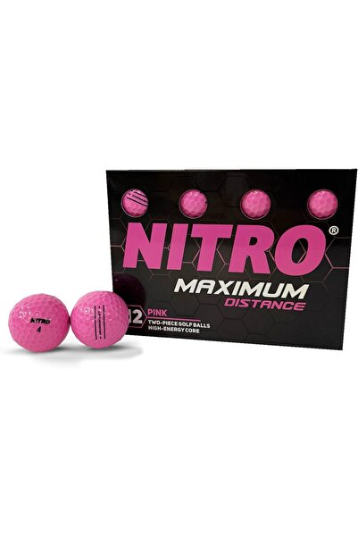Nitro كرة جولف NMD12OBXC ذات المسافة القصوى (عبوة من 12 كرة)، برتقالية