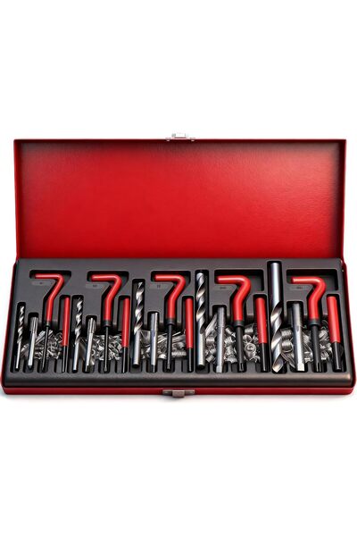 SEDY طقم إصلاح الخيوط المتري Helicoil، 131 قطعة (M5 M6 M8 M10 M12)