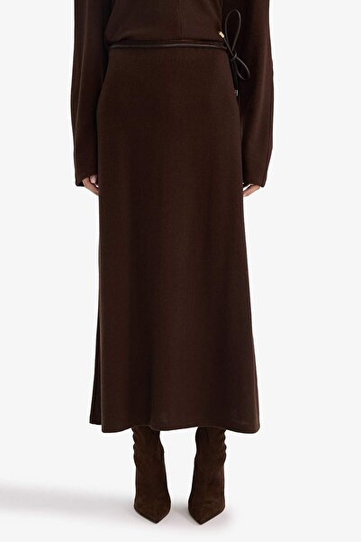 DeFacto Normal Waist Belted Midi Skirt G6521Ax25Au