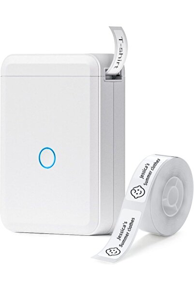 NiiMbot D110 Label Maker - Portable Bluetooth Thermal Printer (White)