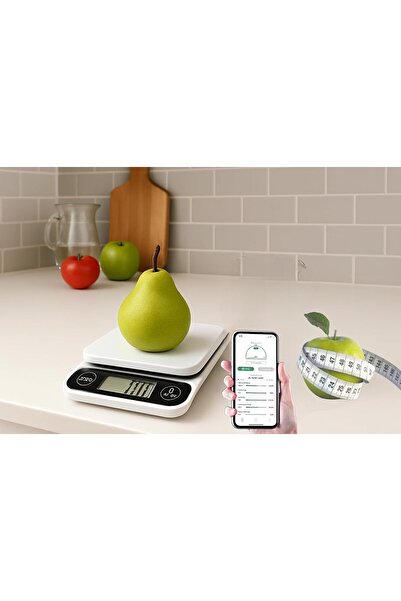 Generic ميزان مطبخ ذكي مزود بحاسبة غذائية - تطبيق بلوتوث لتتبع الطعام والسعرا...