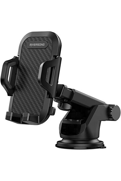RİVERSONG حامل هاتف متعدد الأغراض للسيارة - لوحة القيادة والزجاج الأمامي، قاب...