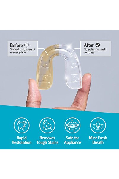 M3 NATURALS Retainer & Denture Cleaner Tablets, 120 Count