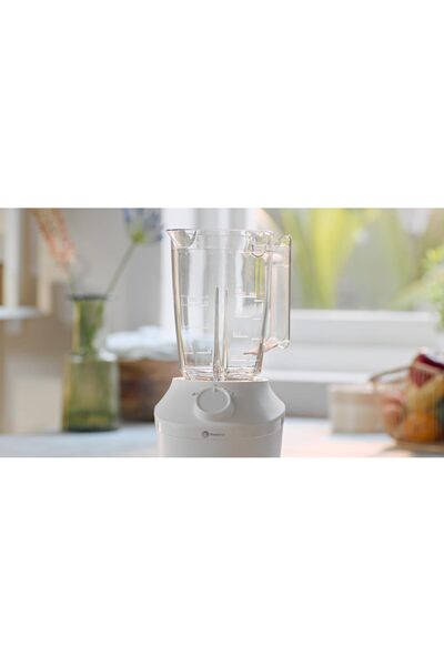 Philips Plastic Blender - 450W, 1.9L, 1 Speed + Pulse, With Mill, White - HR2041/10