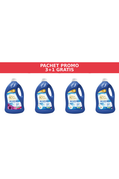 Schiuma di Marsiglia PROMO PACKAGE 3+1 – BUCATO AMETISTA ROSA & FRESCHEZZA – 4 x 5L