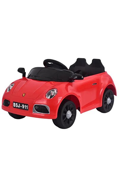 Toybox Luxury Electric Ride-On Car with 2 Seats and Sound Effects, Red