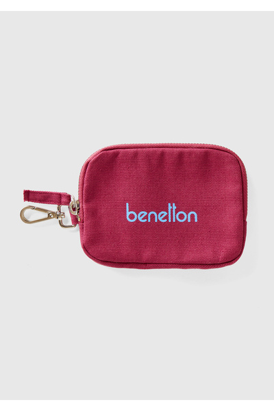 United Colors of Benetton Unisex fuchsia mini coin purse