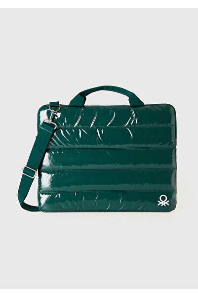 United Colors of Benetton Unisex Green Laptop Bag