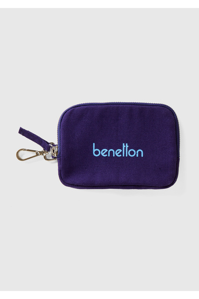 United Colors of Benetton Unisex navy blue mini coin purse