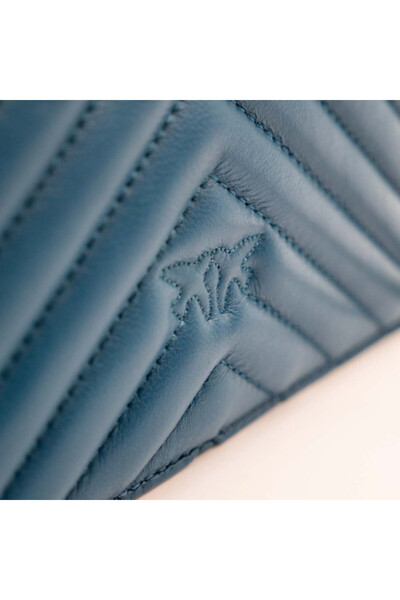 PİNKO LOVE CLICK MINI SHEEP NAPPA PETROL CHEVRON