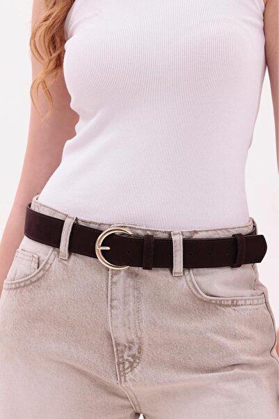 Desre Moda Basic Buckle Suede Belt Trouser Belt Shirt Belt Coat Belt Dress Belt