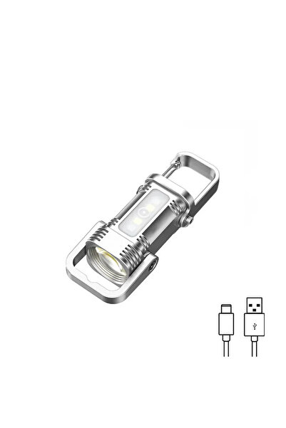 Choice k138 مصباح سلسلة مفاتيح محمول للتخييم في الهواء الطلق مصباح مفتاح صغير مصباح عمل طوارئ عمر بطارية طويل M