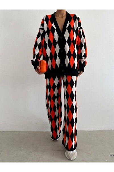 Modafeminen Knitwear Set Tr0208Black