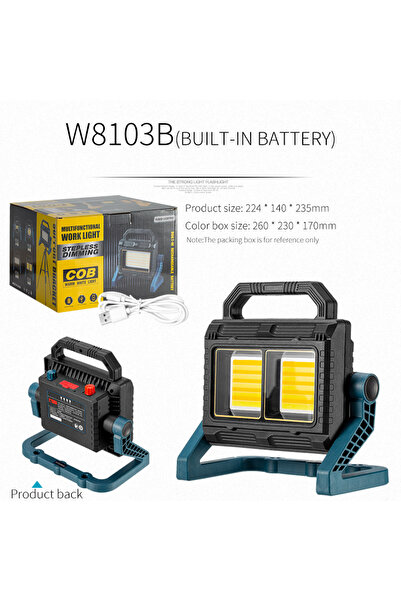Choice مصباح يدوي LED عالي الطاقة مدمج W8103B ومقاوم للماء وفانوس صيد ومصباح ...