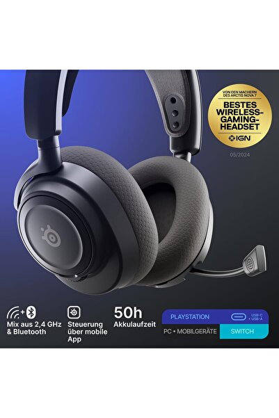 SteelSeries Arctis Nova 7P Wireless Gen 2 PlayStation Gaming Headset