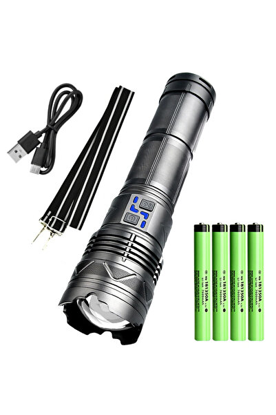 Choice مصباح يدوي ليزر أبيض عالي الطاقة ببطارية كبيرة G500 ذات تركيز ثابت ومصباح LED فائق السطوع وطويل المدى