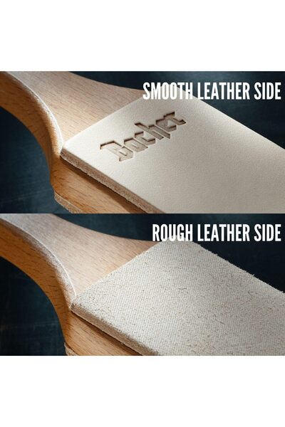 Bacher Premium Double-Sided Leather Strop Kit with Polishing Compounds