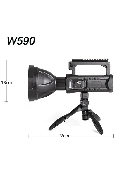 Choice W590 ESMARTER كشاف خارجي قابل لإعادة الشحن ومقاوم للماء وإضاءة عالية الطاقة 8000 مللي أمبير