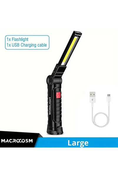 Choice مصباح يدوي LED للتخييم قابل لإعادة الشحن عبر USB من الليثيوم المعدني W...