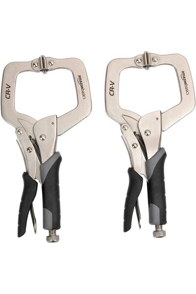 Amazon basics مشبك وجه معدني قابل للتعديل لأعمال النجارة واللحام والإصلاحات -...