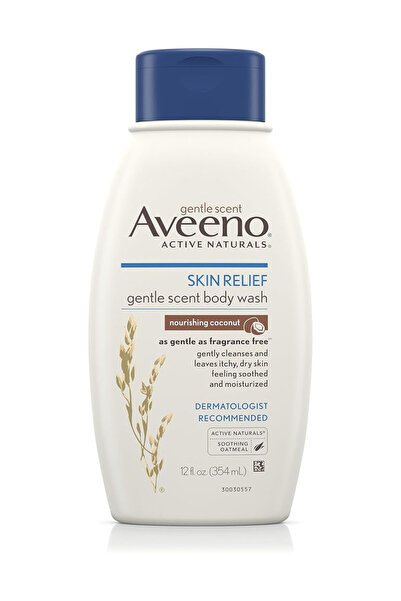AVEENO افينو غسول الجسم بجوز الهند المغذي للبشرة 12 اونصة سائلة (354 مل) (عبوة من قطعتين)
