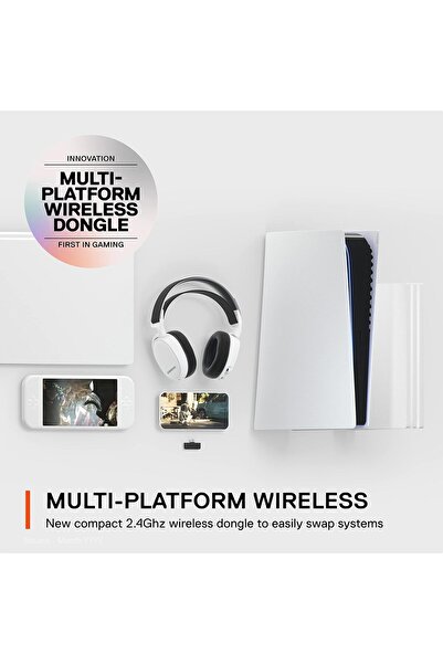 SteelSeries Arctis 7+ Wireless Gaming Headset - White