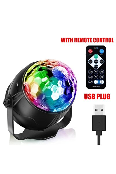 Choice USB remote control Sound Activated LED Stage Disco Light Rotating DJ Ball With Remote Control Color